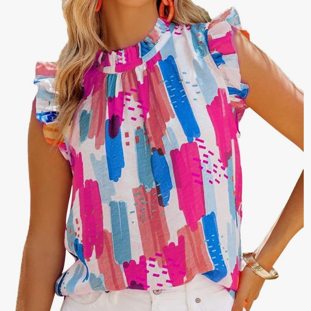 Women Allimy bright colorful top